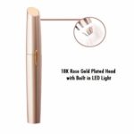 Brows Eyebrow Electric Facial Hair Remover Razor Trimmer for Women, 18K Rose Gold