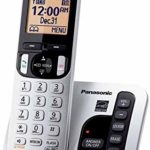 Panasonic KX-TGC222S DECT 6.0 2-Handset Landline Telephone with Answering Machine Illuminated Handset Keypad Amber Backlit Display (Renewed)