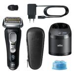 Braun Electric Razor for Men, Series 9 Pro 9460cc Wet & Dry Electric Foil Shaver with ProLift Beard Trimmer, Cleaning & Charging SmartCare Center, Atelier Black