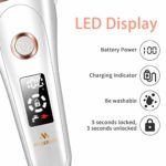 Miserwe Womens Electric Razor Painless Lady Shaver Wet and Dry Cordless Rechargeable Women’s Hair Remover Body Hair Remover for Legs Bikini and Underarms with LED Display