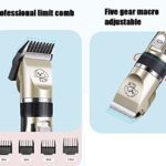 Dog Shaver Clippers Low Noise Rechargeable Cordless Electric Quiet Hair Clippers Set for Dogs Cats Pets