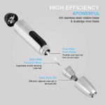 Nose Trimmer for Men & Women,Electric Nose and Ear Hair Trimmers/Clippers Removal, Double-Edge Stainless Steel Blades,Wet/Dry, Mute Motor