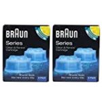 Braun CCR4 Cleaner Refill Kit/Clean Shaver Cleansing Renew CCR 4-Pack Genuine NR