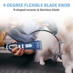 TEBALO Dog Grooming Kit, USB Rechargeable Cordless Dog Clippers for Grooming Electric Dog Grooming Clippers Pets Hair Trimmers Shaver for Dogs Cats with LCD Display Comb Scissors, Low Noise (Blue)