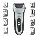 Wahl Speed Shave, Rechargeable Lithium Ion Wet/Dry Waterproof Facial Hair Shaver With Speedflex Precision Foils #7061-500