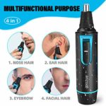 Nose Trimmer For Men Women With 2 Replacement Blades ?Nose Ear Eyebrow And Facial ?Hair Removing Nose Hair Trimmer