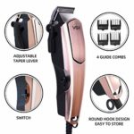Hair Clippers for Men, Professional Corded Hair Trimmer Set, 10-piece Adjustable Electric Haircut Kit, Multifunctional Barber Clippers and Shaving Clippers Tools for Men Hair Styling