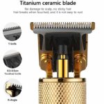 Vinone Hair Clippers for Men, Professional Cordless Clippers Hair Trimmer,Electric Pro T-Blade Trimmer Hair Clippers for Men Zero Gap Baldhead Beard Shaver Barbershop…