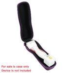 for Panasonic Close Curves Women’s Electric Razor 3-Blade Cordless ES2207P Travel Hard EVA Protective Case Carrying Pouch Cover Bag by Hermitshell (Nylon Purple)