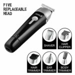 CEENWES Updated Version 5 in 1 Waterproof Man’s Grooming Kit Hair Clippers Professional Beard Trimmer Dual Shaver Rechargeable Body Trimmer Nose Hair Trimmer Cordless Precision Trimmer