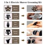 Upgrade Electric Razor for Men, COYZOR Bald Head Shaver 5 in 1 Grooming Kit Mens Cordless Electric Shaver Rechargeable Face and Head Shavers with LED Display Wet & Dry Razor Waterproof Hair Trimmer
