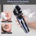 Electric Razor for Men, 4 in 1 Rotary Men Shaver Beard Trimmer, Electric Shaver Waterproof USB Fast Charging, Cordless Beard, Nose, Hair Trimmer, Men Electric Razor Best Gift for Dad, Boyfriend
