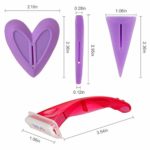 Bikini Trimmer Shaver For Women Pubic Hair Shaver, LITOON Bikini Privates Shaving Stencil Female Privates Area Intimate Shaping Tool (Heart + Straight + Triangle (Set))