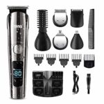 DSP Beard Trimmer for Men Hair Trimmer Electric Shaver Razor Cordless Body Groomer for Nose Hair Mustache Trimmer USB Rechargeable Waterproof Mens Grooming Kit