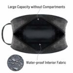 Toiletry Bag for Men – Portable Hanging Dopp Kit, Polyester Travel Organizer with 4 Sizes Shoes Bags for Toiletries Accessories, Black