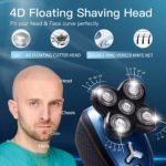 Gbuild Head Shavers for Bald Men,Electric Shaver for Bald Head Cordless,5 in 1 Waterproof Wet Dry Mens 5 Head Mens Electric Razor for Head Face Shaving,USB Man Rotary Shaver Facial Rechargeable