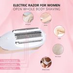 Electric Razor for Women Bikini Trimmer Electric Shaver for Women Cordless USB Rechargeable Wet and Dry use Painless