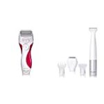 Panasonic Electric Shaver for Women, ES2207P and Bikini Trimmer, Waterproof Shaver and Trimmer, Foil Shaver for Easy Hair Removal for Women, ES-WV60-S