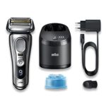 BRAUN Series 9 Pro 9467cc Wet & Dry Shaver with 5-in-1 SmartCare Center and Leather Travel case, Silver