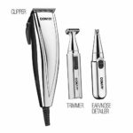 ConairMAN 3-in-1 Chrome 25-piece Hair Clipper, Includes Battery Operated Detail Trimmer and Battery Operated Ear and Nose Hair Trimmer