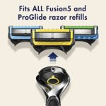 Gillette ProGlide Shield Razor for Men, 1 Gillette Razor, 4 Razor Blade Refills, Shields Against Skin Irritation