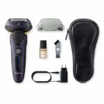 Panasonic ES-LV67-A803 Wet and Dry Shaver, 5 Shaving Heads with Linear Motor, Including Hair Trimmer, Navy Blue