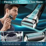 Electric Razor for Men,Shavers for Men Electric Razor Wet Dry,Rechargeable Mens Shaver Electric Foil for Men Face Waterproof,USB Travel Cordless Man Electric Razor Shaving Facial With Trimmer