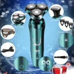 Electric Razor for Men Shavers for Men Electric Shavers for Men Face Man Electric Shavers Dry Wet Waterproof Rotary Shaver Cordless USB Rechargeable Gift for Husband Dad Shaving Machine 30.15