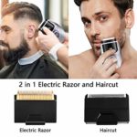 Electric Razor for Men, 2 in 1 Professional Electric Foil Shavers for Barbers, Beard Trimmer & Hair Clipper Dual Purpose Shaving Kit, Waterproof Wet Dry Shaver, USB Rechargeable