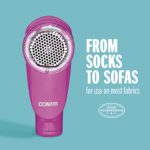 Conair Fabric Shaver – Fuzz Remover, Lint Remover, Battery Operated Fabric Shaver, Pink