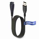 T-Power Home Car Charging Cable Compatible with Panasonic WESLV81K7P58 ES-LV Series ES2065 ES2067 ES-WD22 ES-WD24 ES-WD52 ES-WD54 ES-WD63 ES-WD74 Wet Dry Electric Blade Razor Travel Power Cord