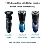 SH50/52 Replacement Heads Fit for Philips Norelco Series 5000 Electric Shavers, Electric Shaver Heads Compatible with Phillips Series 5000 (S5xxx), AquaTouch (S5xxx), PowerTouch (PT8xx, PT7xx), 3-Pack