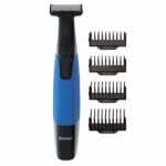 Barbasol Rechargeable Electric Wet and Dry Single Blade Shaver with Stainless Steel Blades and 4 Guide Combs