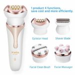 Electrical Shaver for Women,OOCOME Epilator Rechargeable Waterproof Bikini Trimmer Lady Electric Shave & Hair Removal ,4 in 1Cordless Wet & Dry Multi-Function Beauty Kits