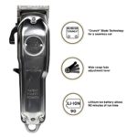 Wahl Professional 5 Star Series Metal Edition Cordless Magic Clip with Stagger Tooth Blade, Rotary Motor, Lithium Ion Battery, 90+ Minute Run Time for Professional Barbers and Stylists – Model 8509