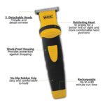 Wahl Lifeproof Rechargeable Trimmer No.09953-1601 for Beards/Mustache/Goatee with Self Sharpening Blades, 1.05 Pound
