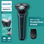 Philips Norelco Shaver for Men Series 7100, Rechargeable Wet & Dry Cordless Electric shavers for Men with Click-On Precision Beard Trimmer, Aquatouch Shaving Machine for Men face