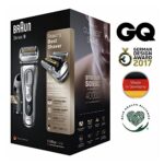 Braun Electric Razor for Men, Series 9 9390cc, Precision Beard Trimmer, Rechargeable, Cordless, Wet & Dry Foil Shaver, Clean & Charge Station & Leather Travel Case and Replacement Head