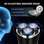 Electric Shavers for Men Cordless Rechargeable,Electric Razor for Men Face Shaver for Men, AONOR 3D Rotary Shavers,Mens Electric Shaver Waterproof Wet&Dry,Mens Electric Razors for Shaving &LED Display