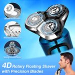 Electric Shavers for Men,Electric Razor for Men Face,Rechargeable Mens Razors for Shaving Cordless,Wet Dry Shaver Waterproof,Travel Man Rotary Shaver