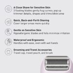 Panasonic ES-WWL6A Close Curves Electric Razor for Women, Cordless 3-Blade Shaver with Pop-Up Trimmer, Wet Dry Operation, Purple
