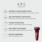 Panasonic ARC5 Electric Razor for Men with Pop-up Trimmer, Wet Dry 5-Blade Electric Shaver with Intelligent Shave Sensor and 16D Flexible Pivoting Head – ES-ALV6HR (Red)