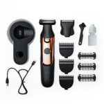 Dollar Shave Club | Double Header Electric Trimmer | Electric Razor with a Beard Trimmer Head & Separate Body Grooming Head | Waterproof Body Shaver & Beard Trimmer, Black