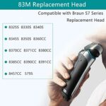 83M Series 8 Replacement Shaver Head Blades 83M Foil & Cutter Shaving Head Fit for Braun Series 8, Upgraded 83M Wet & Dry Replacement Head for Electric Razor 8350s 8370cc 8360cc 8340s