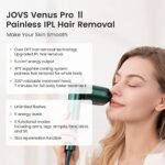 JOVS Venus Pro ? IPL Hair Removal for Woman & Man 330° Rotation Head Sapphire Cooling Unlimited Flashes Hair Removal Device at Home Use Safe for Whole Body Pain-Free with Razor, Glasses FDA Cleared