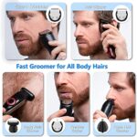 All-in-one Beard Trimmer for Men, 15 Pieces Waterproof Electric Trimmer for Men, Mens Grooming Kit, Clipper for Beard, Head, Body, Face, Nose and Eyebrow, 40 Precisions, Perfect Gifts for Him Father