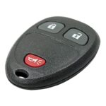 Keyless2Go Replacement for Keyless Entry Car Key Vehicles That Use 3 Button OUC60270 OUC60221, Self-programming – 2 Pack