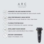 Panasonic ARC5 Electric Razor for Men with Pop-up Trimmer, Wet Dry 5-Blade Electric Shaver with Intelligent Shave Sensor and 16D Flexible Pivoting Head – ES-LV67-K (Black) (Renewed)