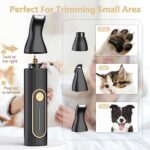 Dog Clippers and Dog Paw Trimmer Kit 2 in 1 Professional Dog Grooming Kit Low Noise Cordless Dog Shaver Clippers Quiet Pet Hair Clippers Tools for Dogs Cats