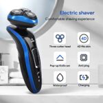 OOYY Mens Electric Shaver Razor Cordless Beard Trimmer for Men Nose Hair Trimmer 4 in 1 Trimmer Kit USB Rechargeable Razors for Shaving Wet Dry Shaver